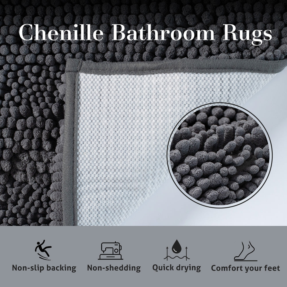 Chenille Non Slip Bath Rug