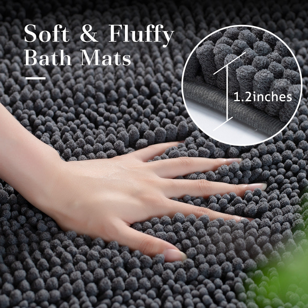 Chenille Non Slip Bath Rug