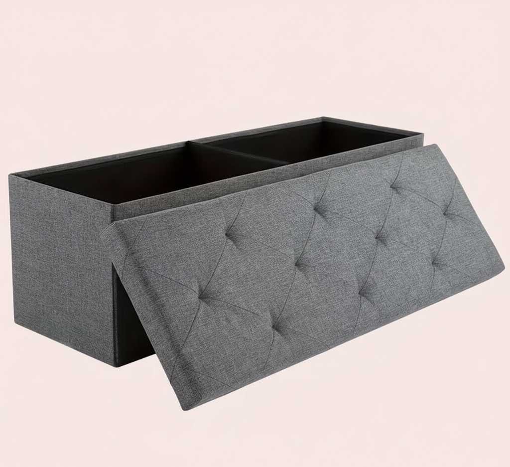 Folding Storage Ottoman