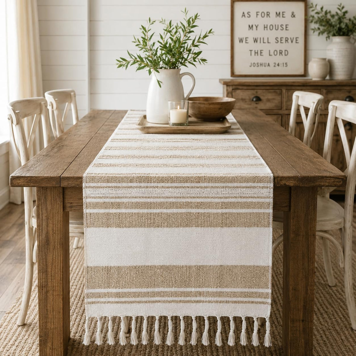 Cotton Jute Table Runner