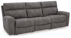 Faux Leather Reclining Sectional