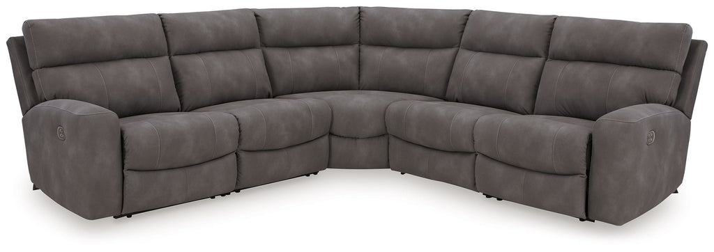 Faux Leather Reclining Sectional
