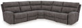 Faux Leather Reclining Sectional
