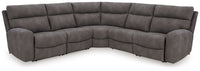 Faux Leather Reclining Sectional