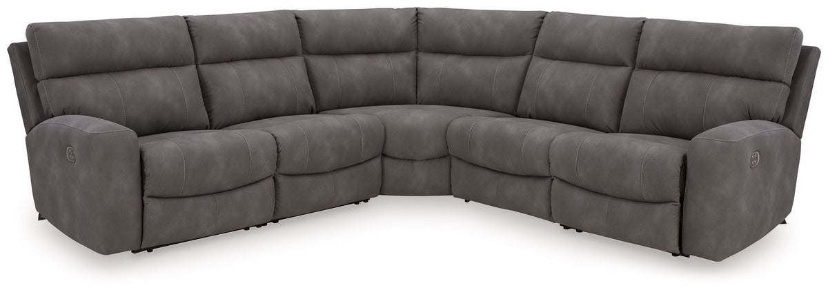 Faux Leather Reclining Sectional