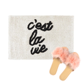 C'est La Vie Cotton Bath Mat