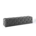 Performance Velvet Tufted Bench