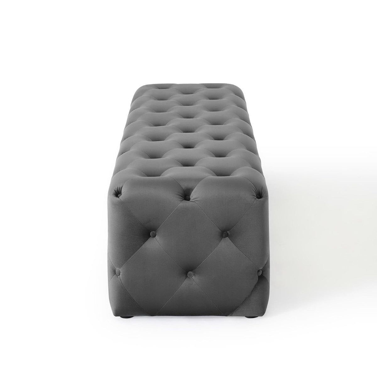 Performance Velvet Tufted Bench