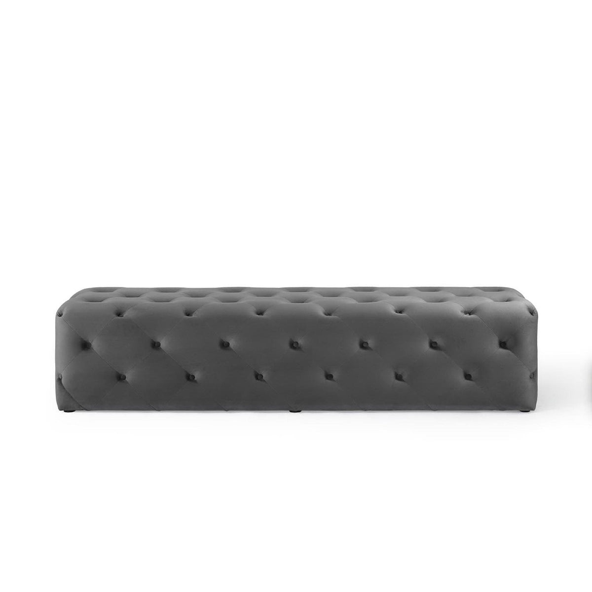 Performance Velvet Tufted Bench