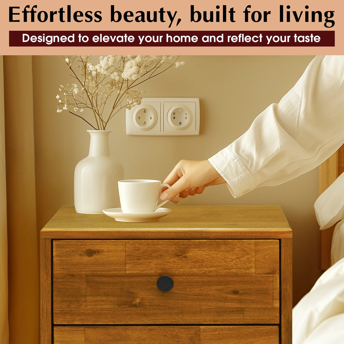 Solid Acacia Nightstand