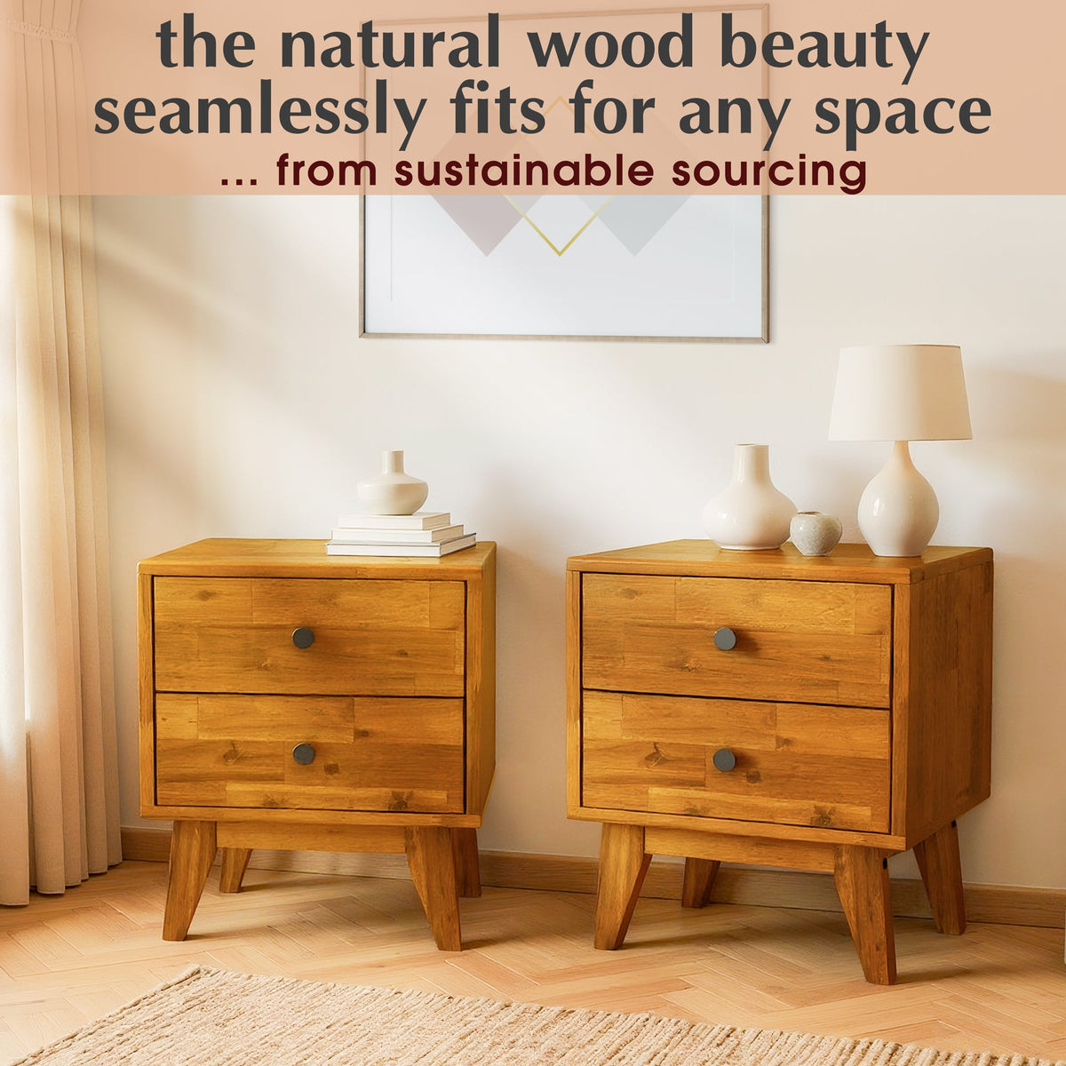 Solid Acacia Nightstand