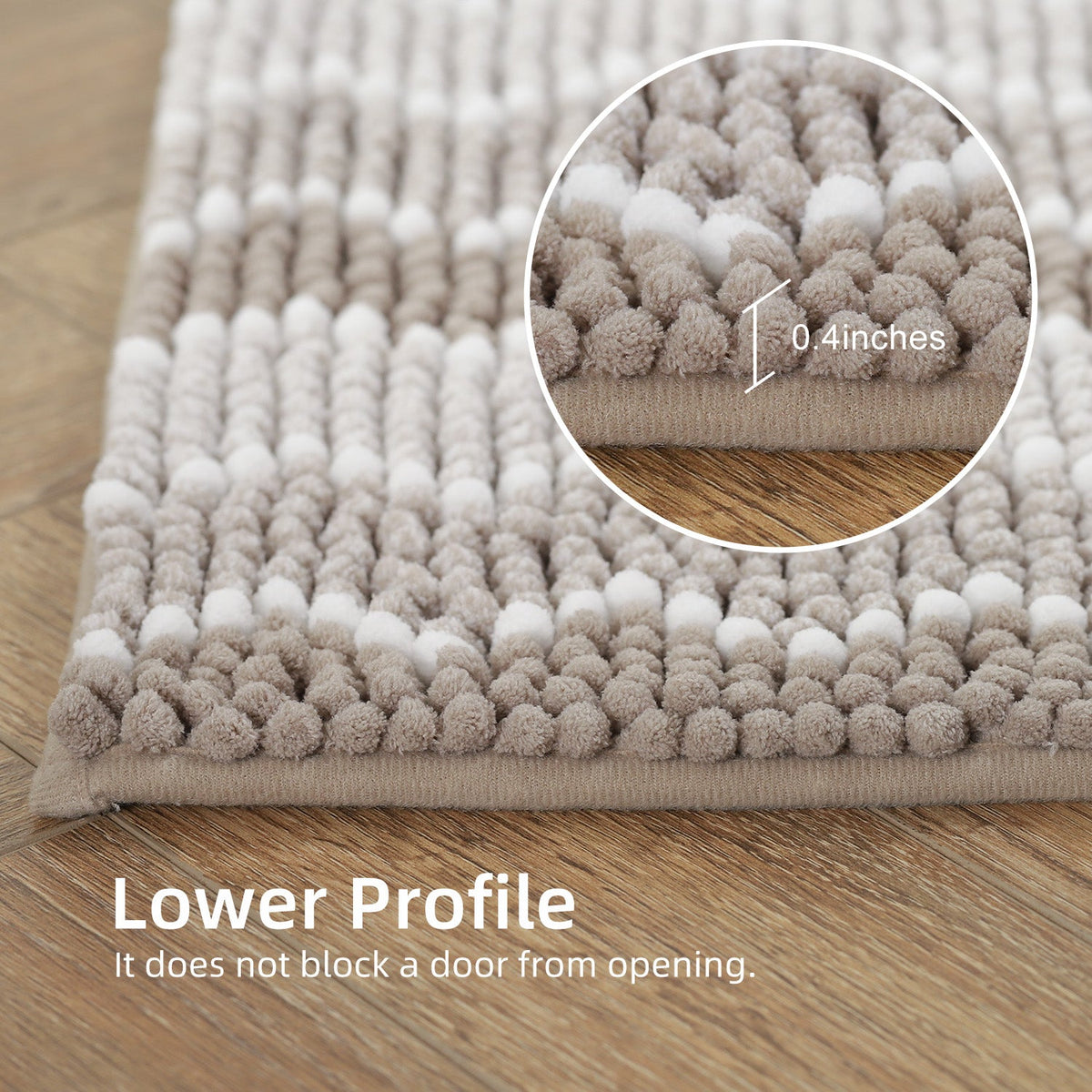 Chenille Bath Mat And Runner