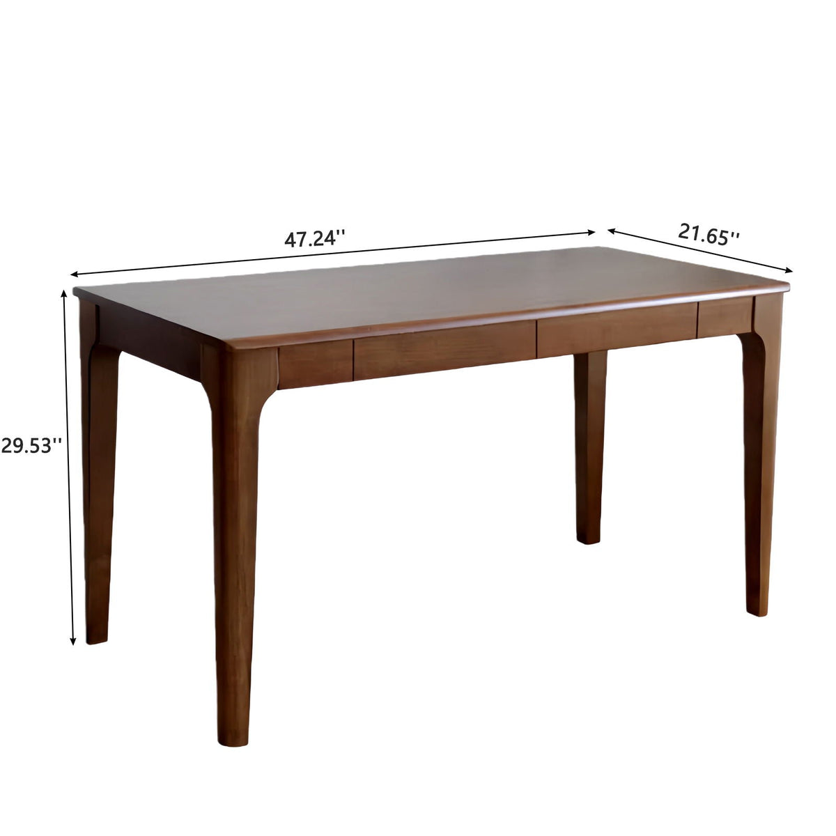 Desk dimension diagram: 47.24 in wide, 21.65 in deep, 29.53 in high