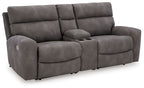 Faux Leather Reclining Sectional