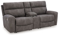 Faux Leather Reclining Sectional