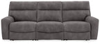 Faux Leather Reclining Sectional