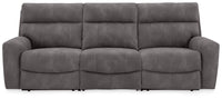 Faux Leather Reclining Sectional