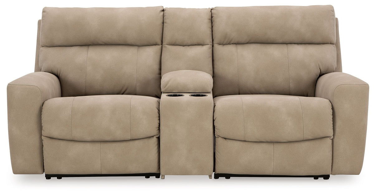Faux Leather Reclining Sectional