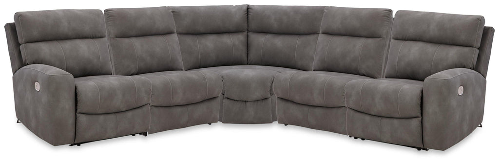 Faux Leather Reclining Sectional
