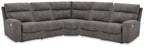 Faux Leather Reclining Sectional