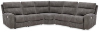 Faux Leather Reclining Sectional