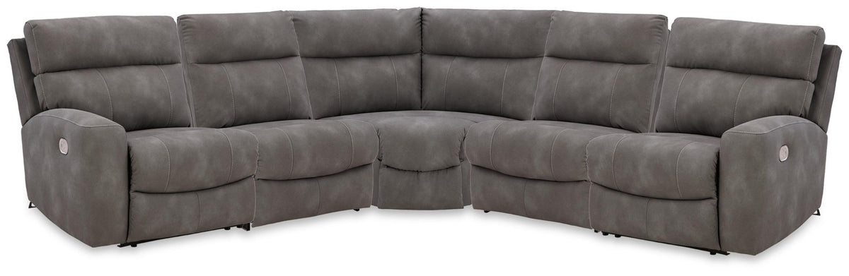 Faux Leather Reclining Sectional
