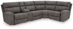 Faux Leather Reclining Sectional