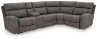 Faux Leather Reclining Sectional