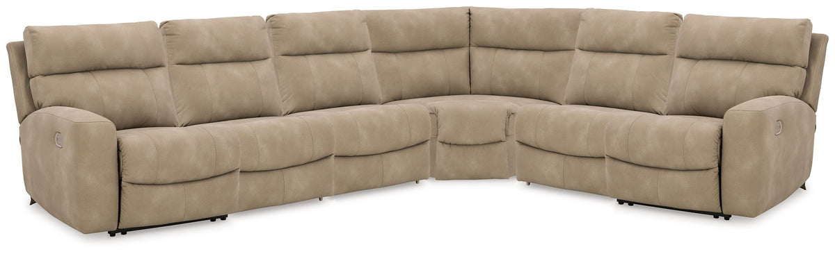 Faux Leather Reclining Sectional